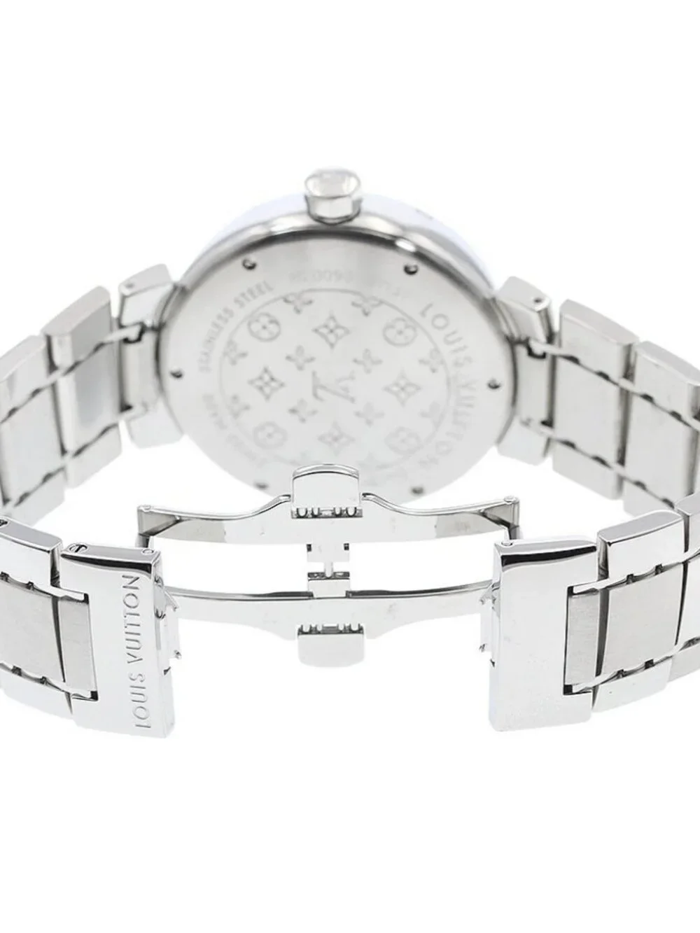 LOUIS VUITTON Tambour Q1131 GMT date Brown Dial Automatic Men's Watch_962354
